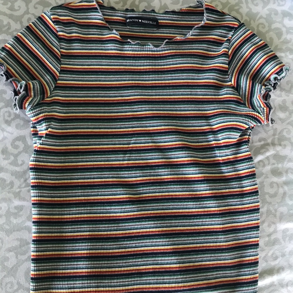 Brandy Melville rainbow top